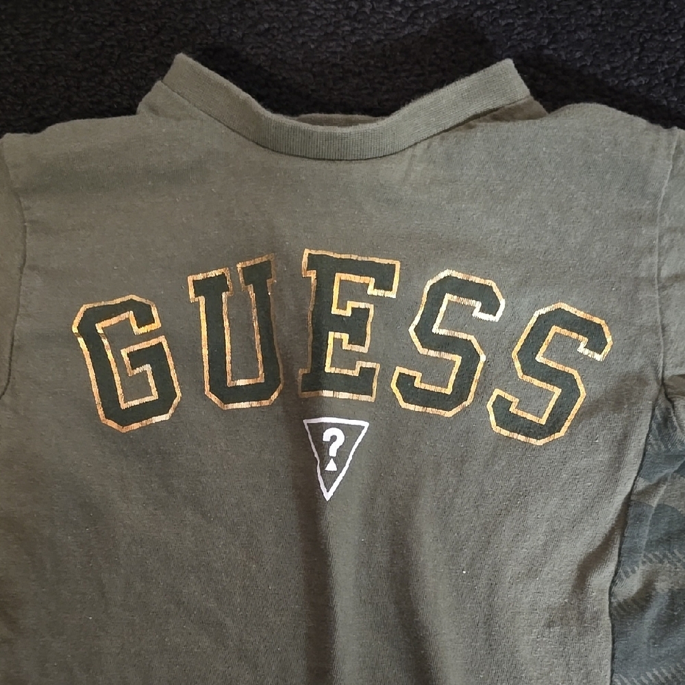 GUESS Kids Green T-Shirt - Picture 3 of 7
